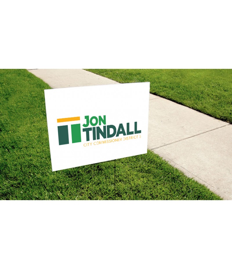 Yard Sign - Full Color - 2 Sides - Size in Inches (WxH)  24"x 18"